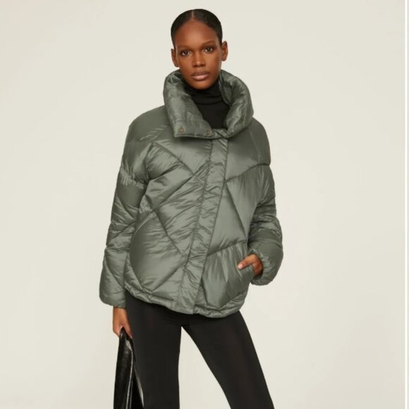 OOF Wear Quilted Duvet‑Style Coat – Green – IT44 / US 8 – NWOT - Picture 7 of 7